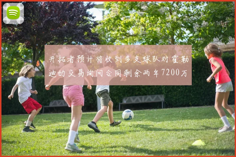 开拓者预计将收到多支球队对霍勒迪的交易询问合同剩余两年7200万